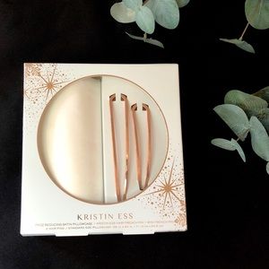 🆕RARE Kristin Ess Satin Pillowcase French Pins